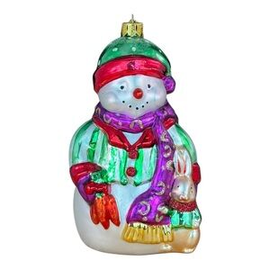 Brass Key Snowman Ornament Christmas Treasures Classic Woodland Snowman Ornament